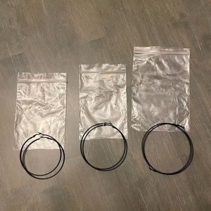 Large hoop earrings